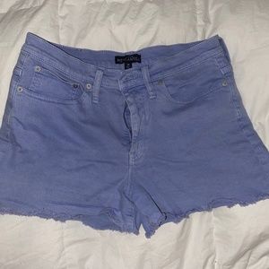 Jcrew factory shorts cute periwinkle blue color mid rise fit